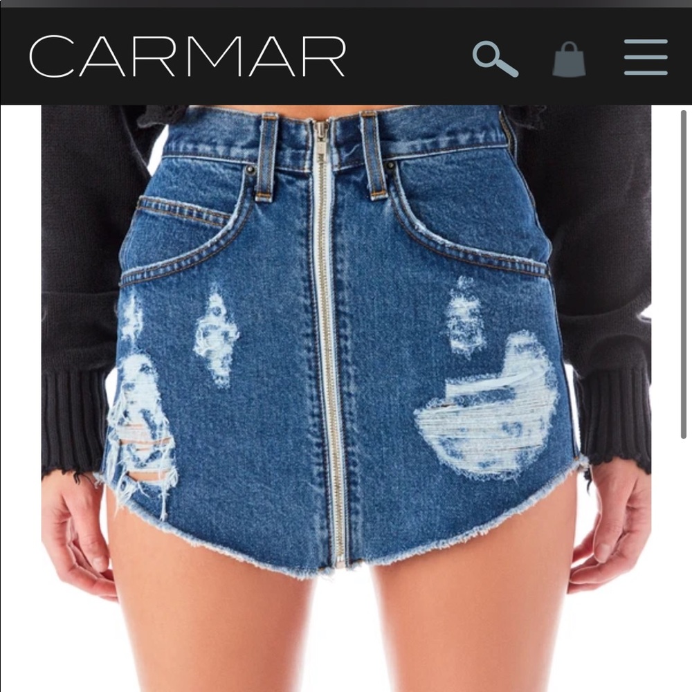 Carmar Beatrice Indium Denim Skirt
